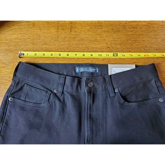 NEW Everlane Uniform Mens 32 "The Athletic 4-Way Stretch Organic Jeans" Black 32 - Picture 8 of 10